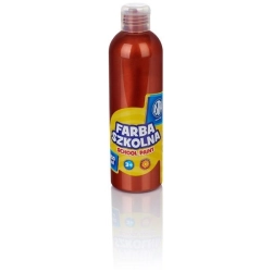 Farba plakatowa szkolna ASTRA butelka 250ml. - metaliczna miedziana