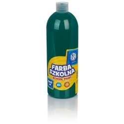 Farba plakatowa szkolna ASTRA butelka 1000ml. - zielona ciemna