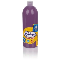 Farba plakatowa szkolna ASTRA butelka 1000ml. - śliwkowa