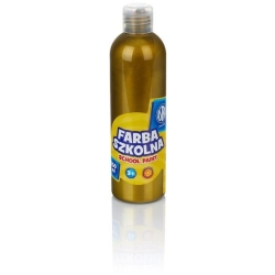 Farba plakatowa szkolna ASTRA butelka 250ml. - metaliczna zielona