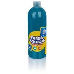 Farba plakatowa szkolna ASTRA butelka 1000ml. - turkusowa