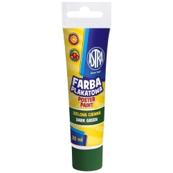 Farba plakatowa ASTRA tubka 30ml. - zielona ciemna