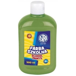 Farba plakatowa szkolna ASTRA butelka 500ml. - limonkowa