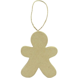 Piernikowy ludzik do zawieszania 8,5 x 6,5 x 1 cm NO039 C, Decopatch