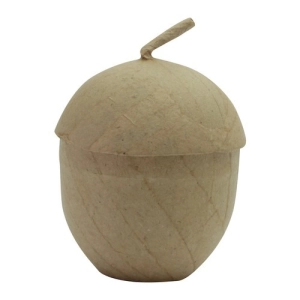 Pudełko w kształcie żołędzia 6,5 x 6,5 x 9 cm BT063C, Decopatch-289238