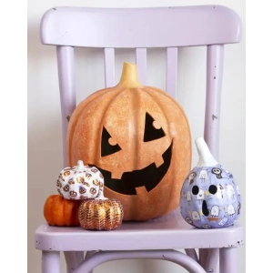 Dynia Lampion Halloween 28 x 28 x 30 cm z masy papierowej LA028C, Decopatch