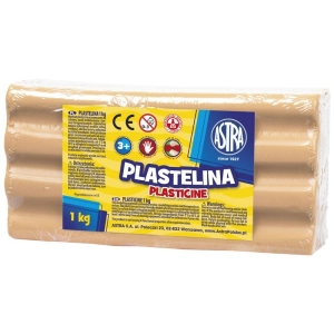 Plastelina ASTRA duża 1000g. - cielista