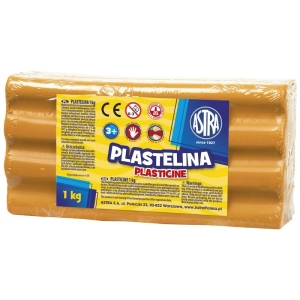 Plastelina ASTRA duża 1000g. - pomarańczowa