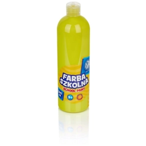 Farba plakatowa szkolna ASTRA butelka 500ml. - cytrynowa