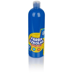 Farba plakatowa szkolna ASTRA butelka 500ml. - niebieska ciemna