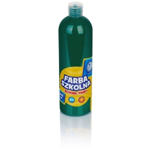 Farba plakatowa szkolna ASTRA butelka 500ml. - zielona ciemna