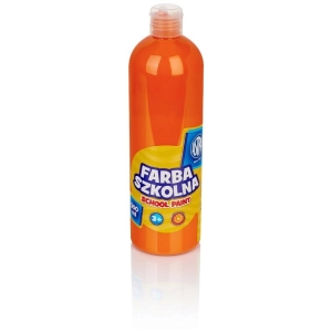 Farba plakatowa szkolna ASTRA butelka 500ml. - pomarańczowa