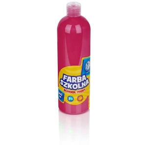 Farba plakatowa szkolna ASTRA butelka 500ml. - różowa