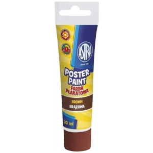 Farba plakatowa ASTRA tubka 30ml. - brązowa