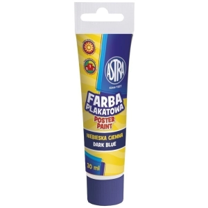 Farba plakatowa ASTRA tubka 30ml. - niebieska ciemna