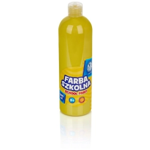 Farba plakatowa szkolna ASTRA butelka 500ml. - żółta