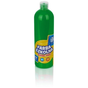 Farba plakatowa szkolna ASTRA butelka 500ml. - zielona jasna