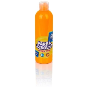 Farba plakatowa szkolna ASTRA butelka 250ml. - fluorescencyjna pomarańczowa