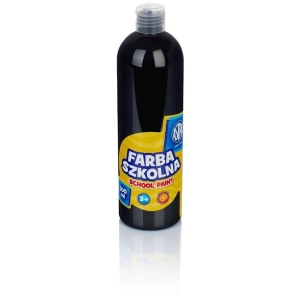 Farba plakatowa szkolna ASTRA butelka 500ml. - czarna