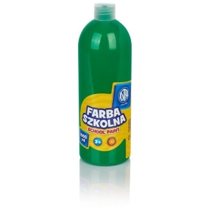 Farba plakatowa szkolna ASTRA butelka 1000ml. - zielona jasna