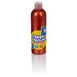 Farba plakatowa szkolna ASTRA butelka 250ml. - metaliczna miedziana