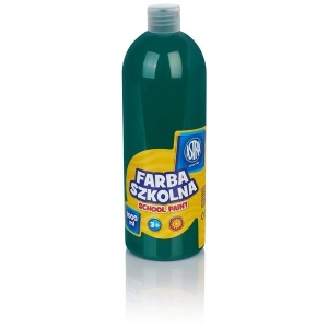 Farba plakatowa szkolna ASTRA butelka 1000ml. - zielona ciemna