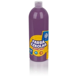 Farba plakatowa szkolna ASTRA butelka 1000ml. - śliwkowa