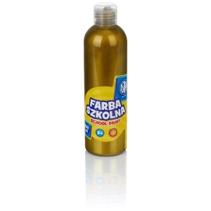 Farba plakatowa szkolna ASTRA butelka 250ml. - metaliczna zielona