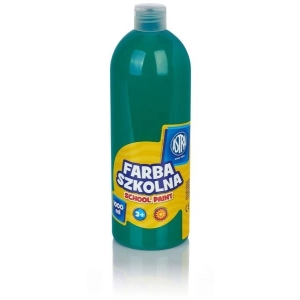 Farba plakatowa szkolna ASTRA butelka 1000ml. - szmaragdowa