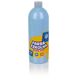 Farba plakatowa szkolna ASTRA butelka 1000ml. - błękitna