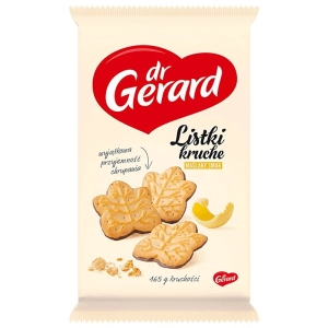 Ciastka DR. GERARD Listki Kruche maślane z polewą kakaową 165g