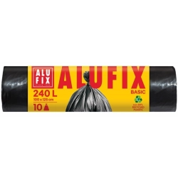 Worki na śmieci ALUFIX Economy HDPE 240l 10 szt. czarna