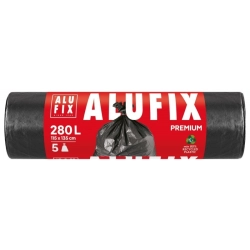 Worki na śmieci ALUFIX Profi LDPE 280l 5 szt. czarne