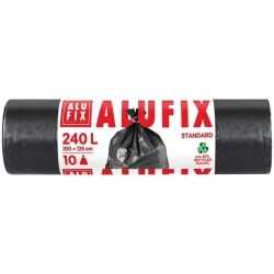 Worki na śmieci ALUFIX LDPE 240l 10 szt. czarne