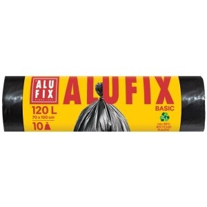 Worki na śmieci ALUFIX Economy HDPE 120l 10 szt. czarne