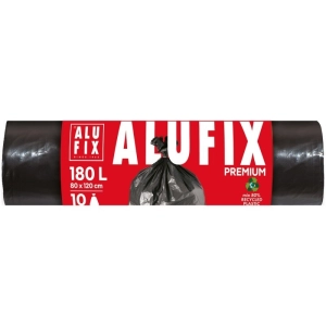 Worki na śmieci ALUFIX Profi LDPE 180l 10 szt. czarne