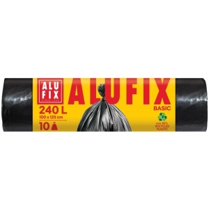 Worki na śmieci ALUFIX Economy HDPE 240l 10 szt. czarna