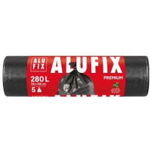 Worki na śmieci ALUFIX Profi LDPE 280l 5 szt. czarne