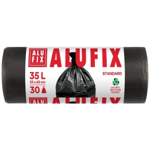Worki na śmieci ALUFIX HDPE 35l 30 szt. czarne