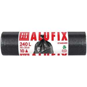 Worki na śmieci ALUFIX LDPE 240l 10 szt. czarne