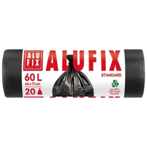 Worki na śmieci ALUFIX HDPE 60l 20 szt. czarne