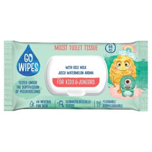 Papier toaletowy nawilżany GOWIPES dla dzieci i młodzieży z klapką 44 szt.