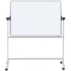 Tablica mobilna suchościeralna OFFICE PRODUCTS dwustronna magnetyczna regulacja kąta nachylenia 200x100cm