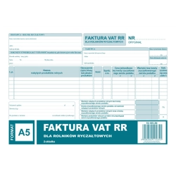 Druk MiP 185-3N Faktura VAT RR A5 80kartek-689460
