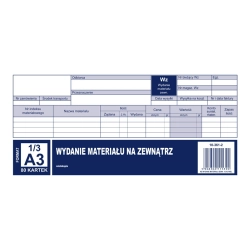 Druk MiP 361-2 WZ wydanie materiałów na zewnątrz 13 A3 80 kartek-689566