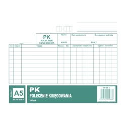 Druk MiP 439-3 Polecenie księgowania A5 offset 80 kartek-689652