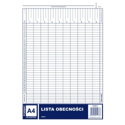 Druk MiP 506-1 Lista obecności A4 40 kartek-689674