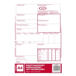 Druk MiP 800-1N CMR A4 80kartek 1+3 numerowany międzynarodowy list przewozowy-689766