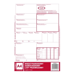 Druk MiP 800-3 CMR A4 78kartek 1+5 międzynarodowy list przewozowy-689772
