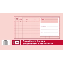 Druk DOTTS Podatkowa księga przychodów i rozchodów A4 48 stron offset 10-K-1U